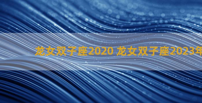 龙女双子座2020 龙女双子座2023年考试运